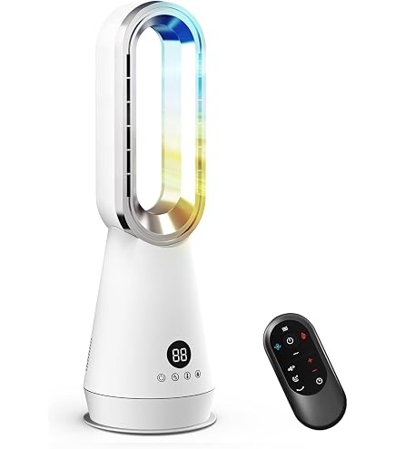 Amazon | タワーファン【2026猛暑対策・羽根なし扇風機・1台5役・6色の